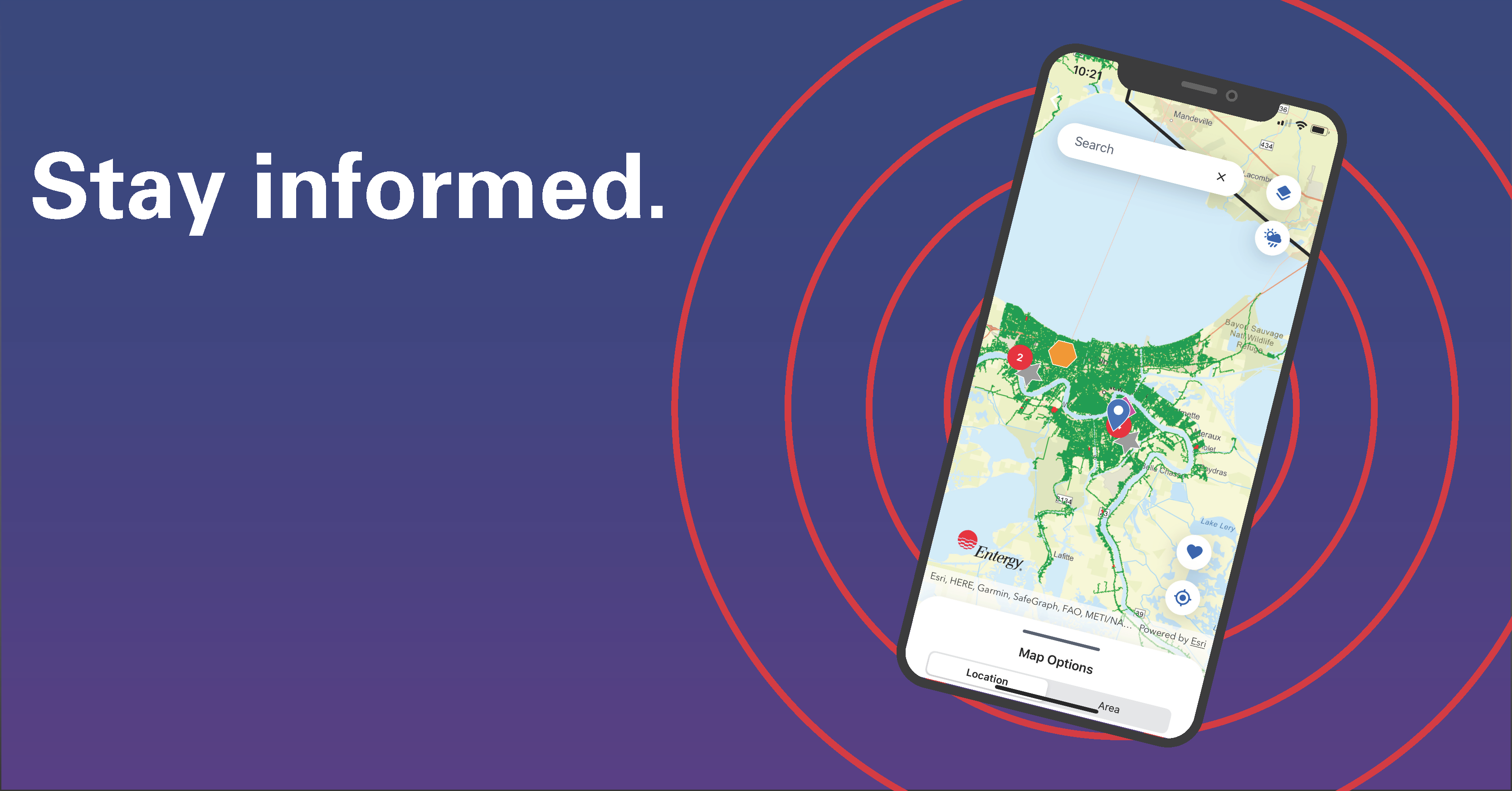 DOWNLOAD THE ENTERGY APP FOR MOST CURRENT STORM INFORMATION